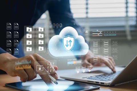 Cloud based file storage with advanced security, encrypted data protection, and AI backup solutions