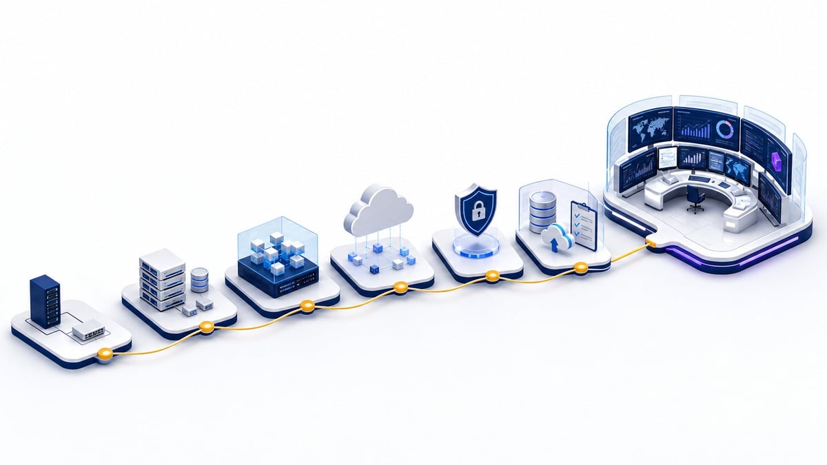 NovatekCloud'un 2002'den bugüne 24 yıllık teknoloji deneyimini gösteren zaman çizgisi